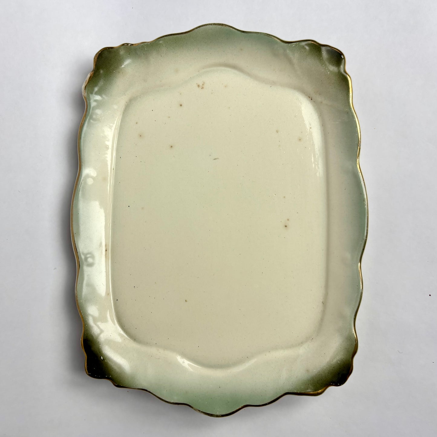 Antique Milford Ware Covered Butter Dish