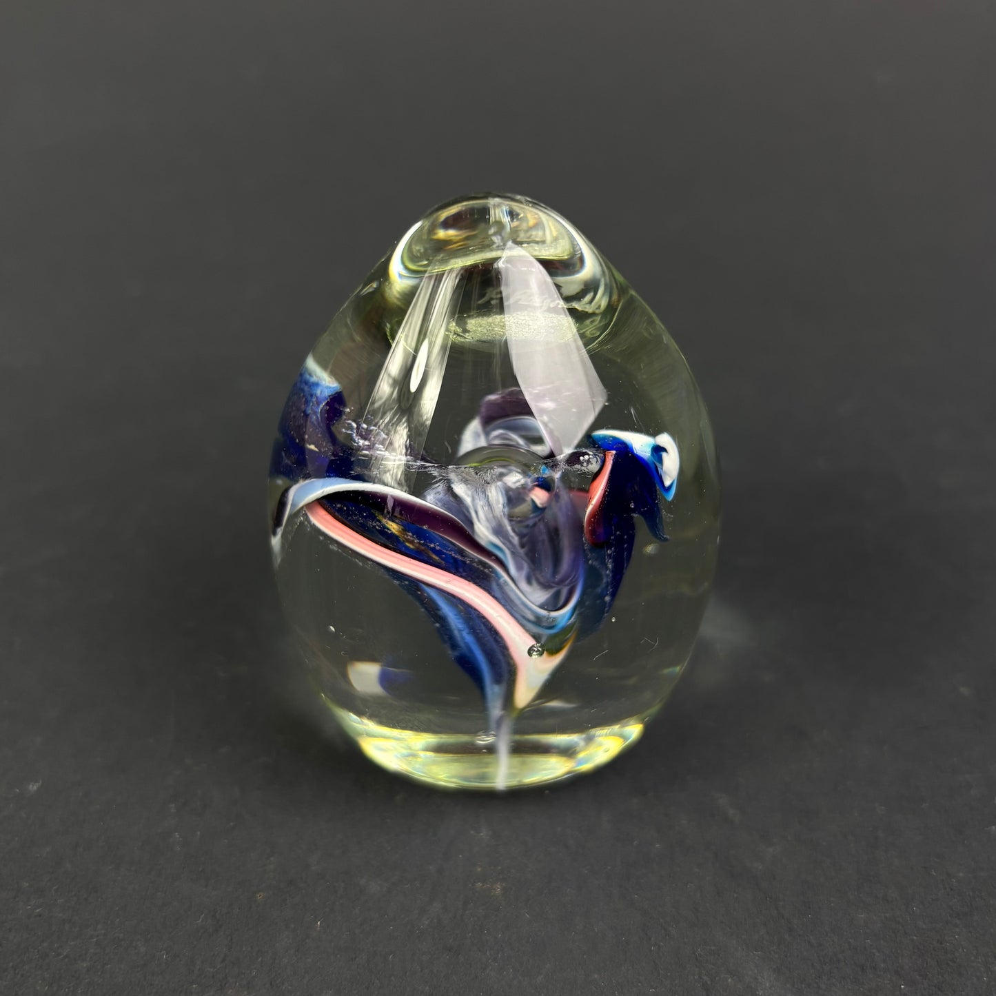 Signed P. Reynolds '96 Studio Art Glass Paperweight