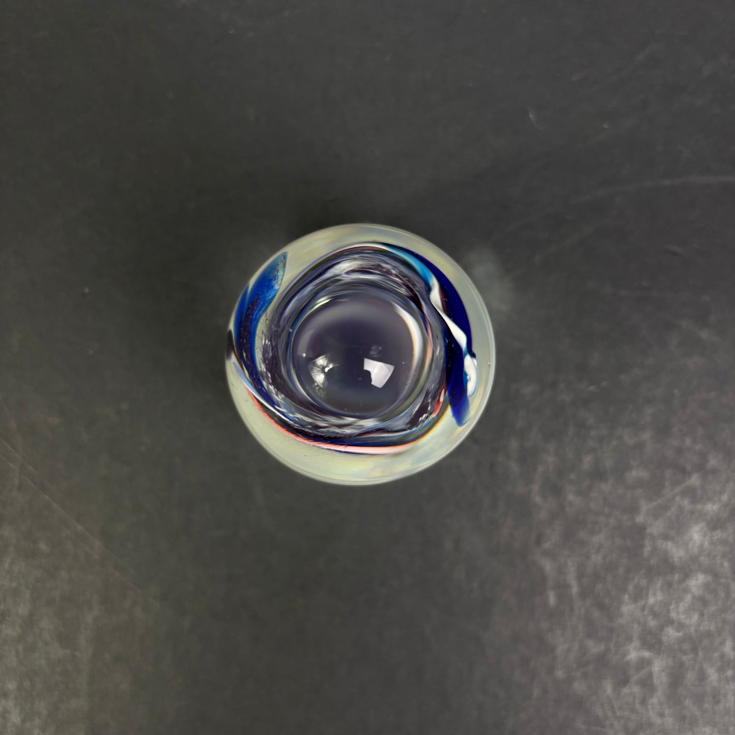 Signed P. Reynolds '96 Studio Art Glass Paperweight