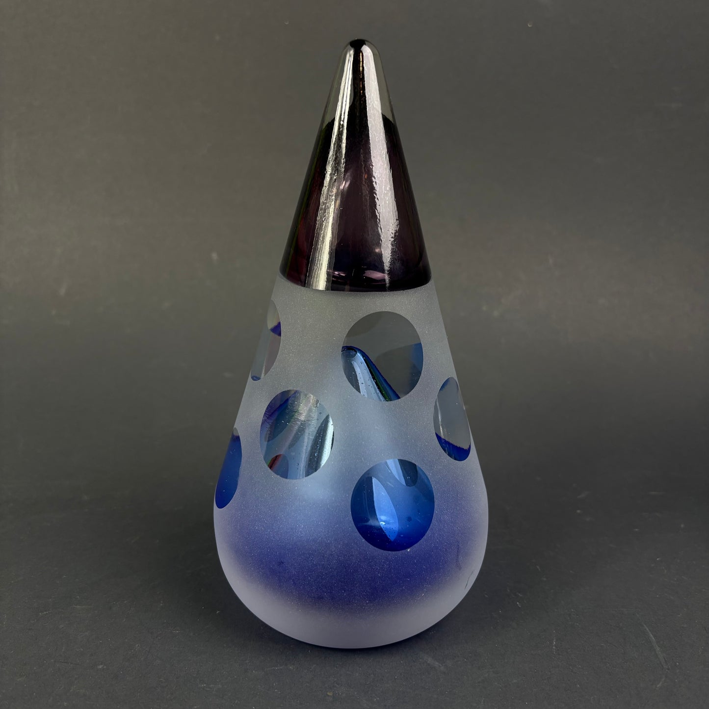 Signed De Simo RG.3.016.90 Italian Art Glass Sculpture c.1990