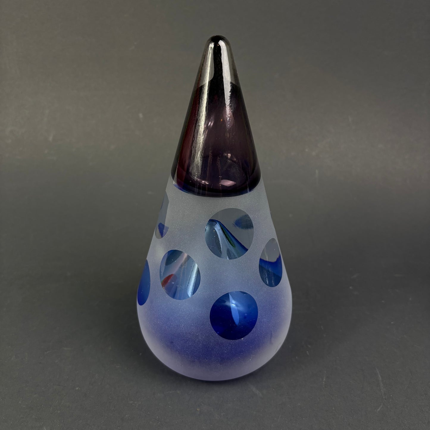 Signed De Simo RG.3.016.90 Italian Art Glass Sculpture c.1990