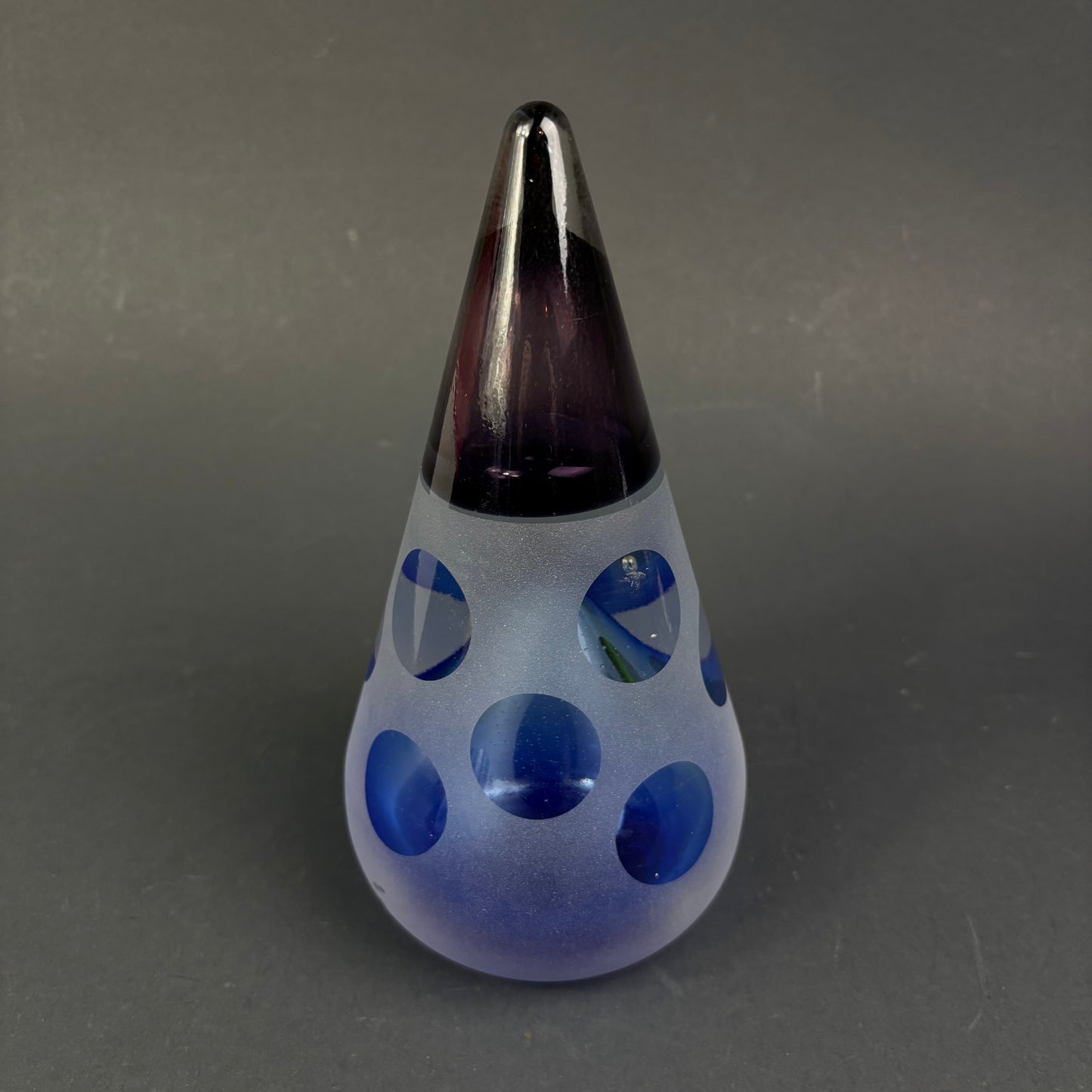 Signed De Simo RG.3.016.90 Italian Art Glass Sculpture c.1990