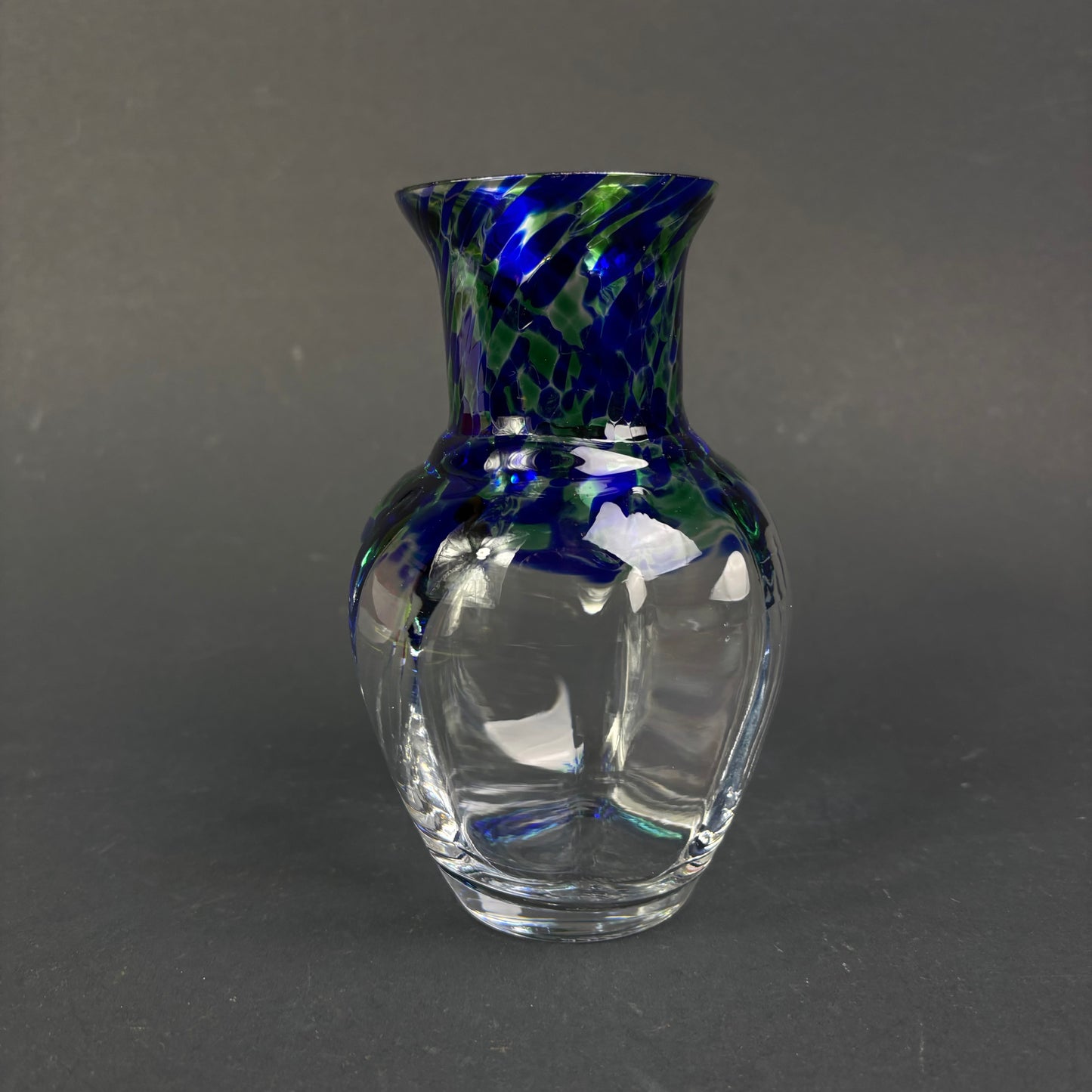 Vintage SEA Glasbruk Art Glass Vase – Björn Ramel, Sweden