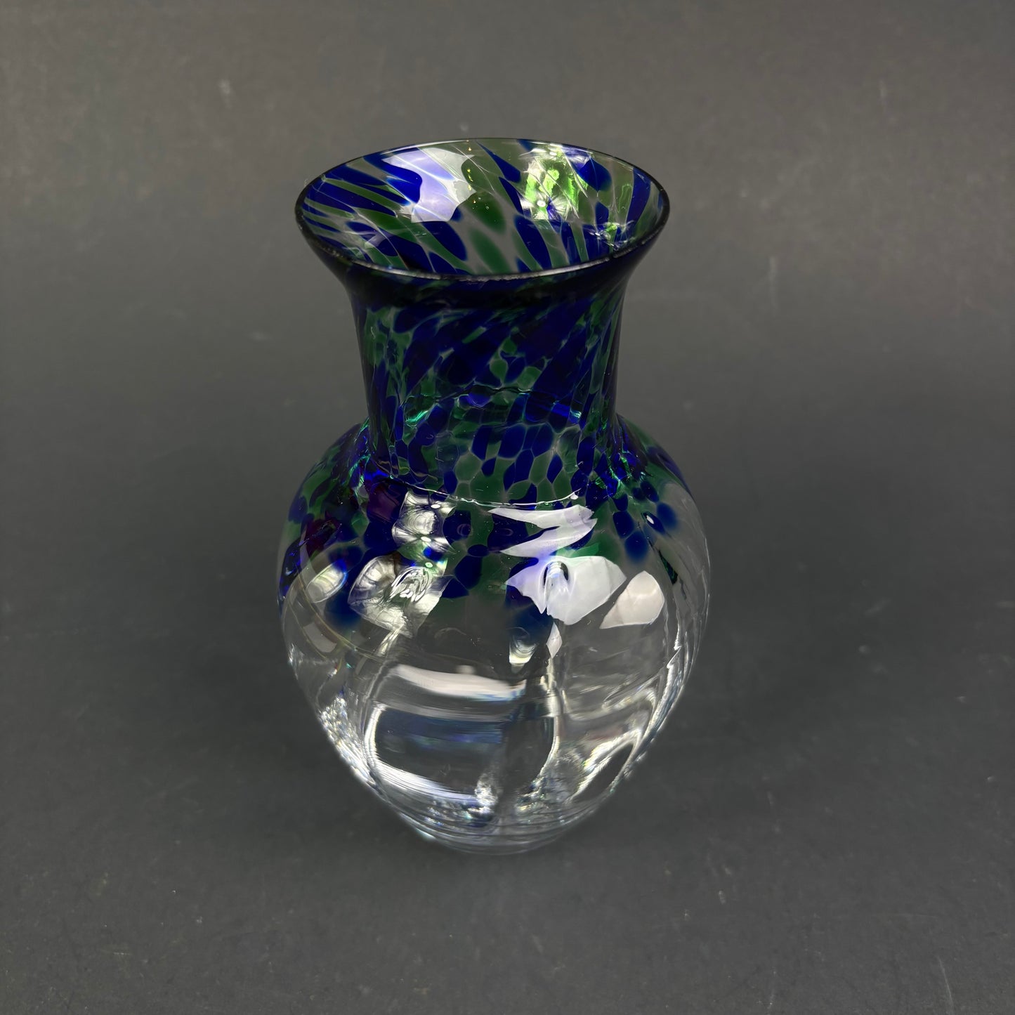 Vintage SEA Glasbruk Art Glass Vase – Björn Ramel, Sweden
