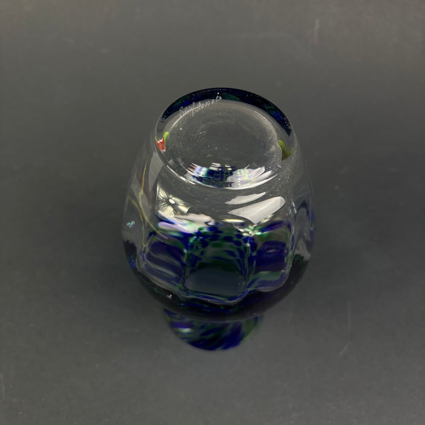 Vintage SEA Glasbruk Art Glass Vase – Björn Ramel, Sweden