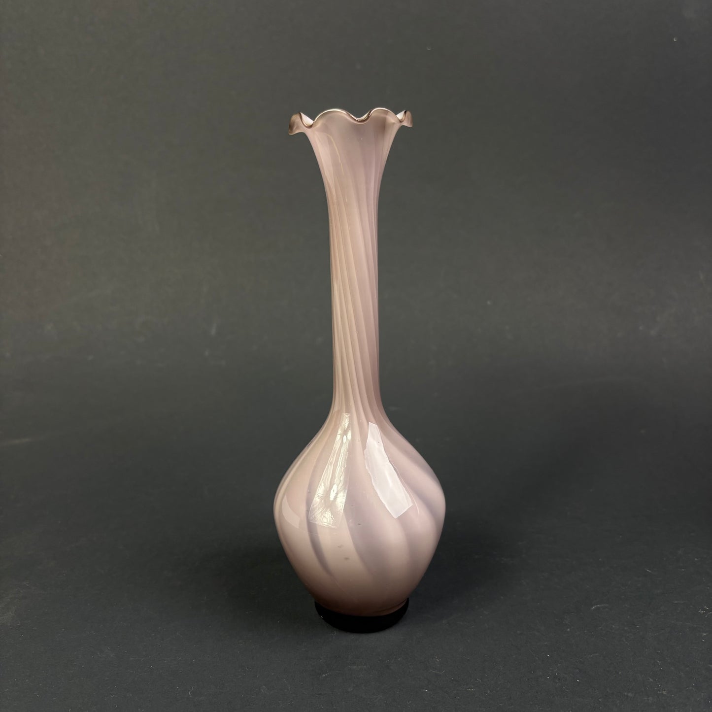 Vintage Murano Style Swirl Art Glass Bud Vase