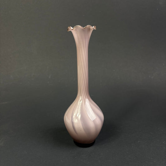 Vintage Murano Style Swirl Art Glass Bud Vase