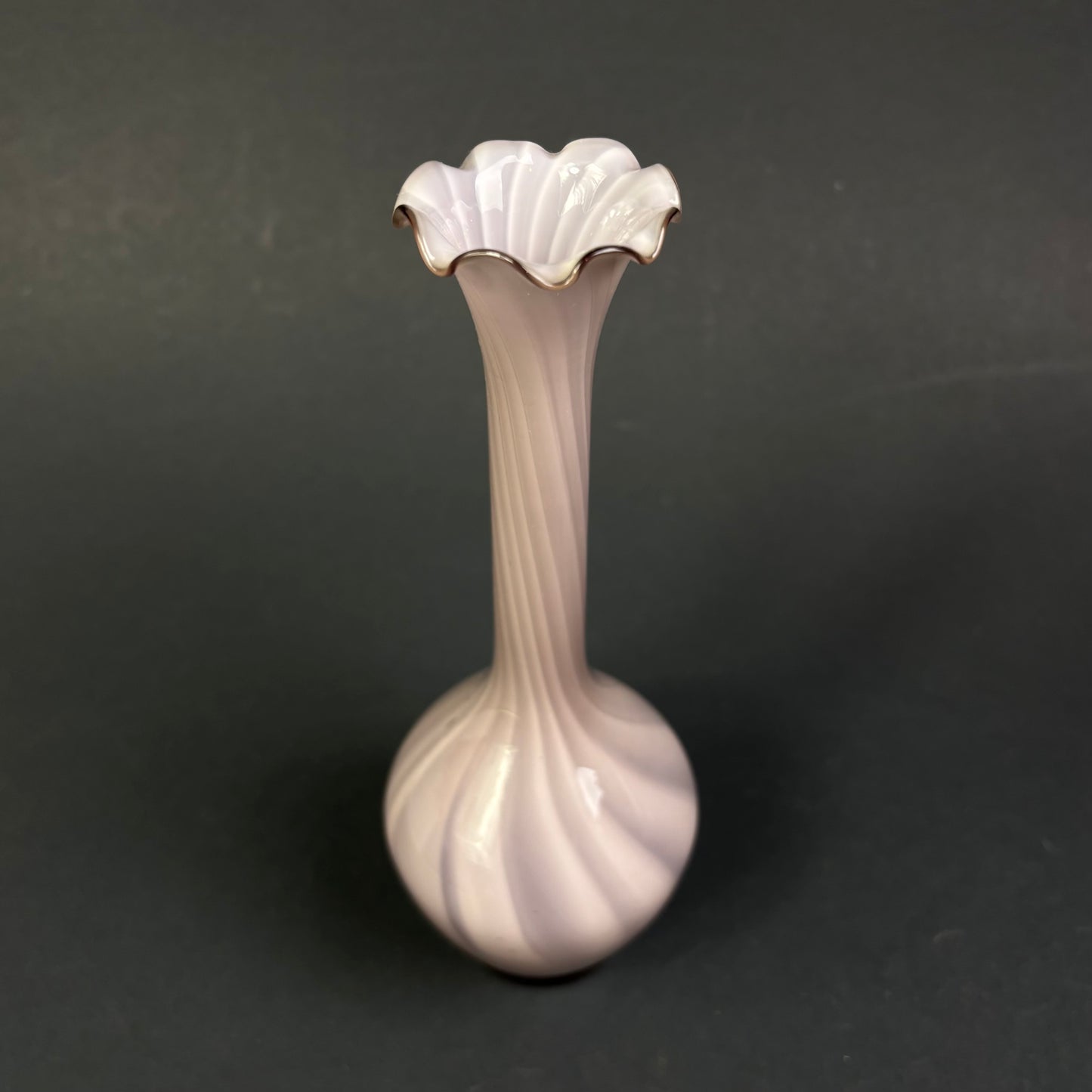 Vintage Murano Style Swirl Art Glass Bud Vase
