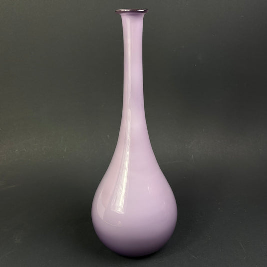 Vintage Amethyst Cased Glass Bottle Vase