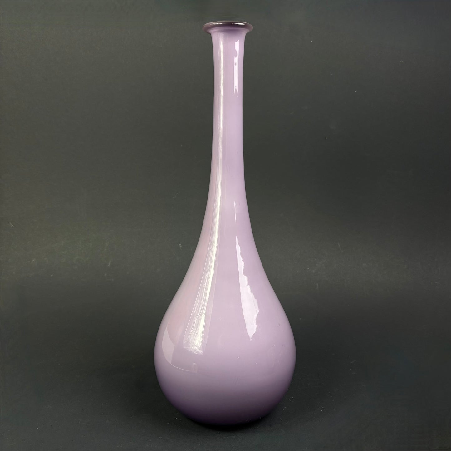 Vintage Amethyst Cased Glass Bottle Vase