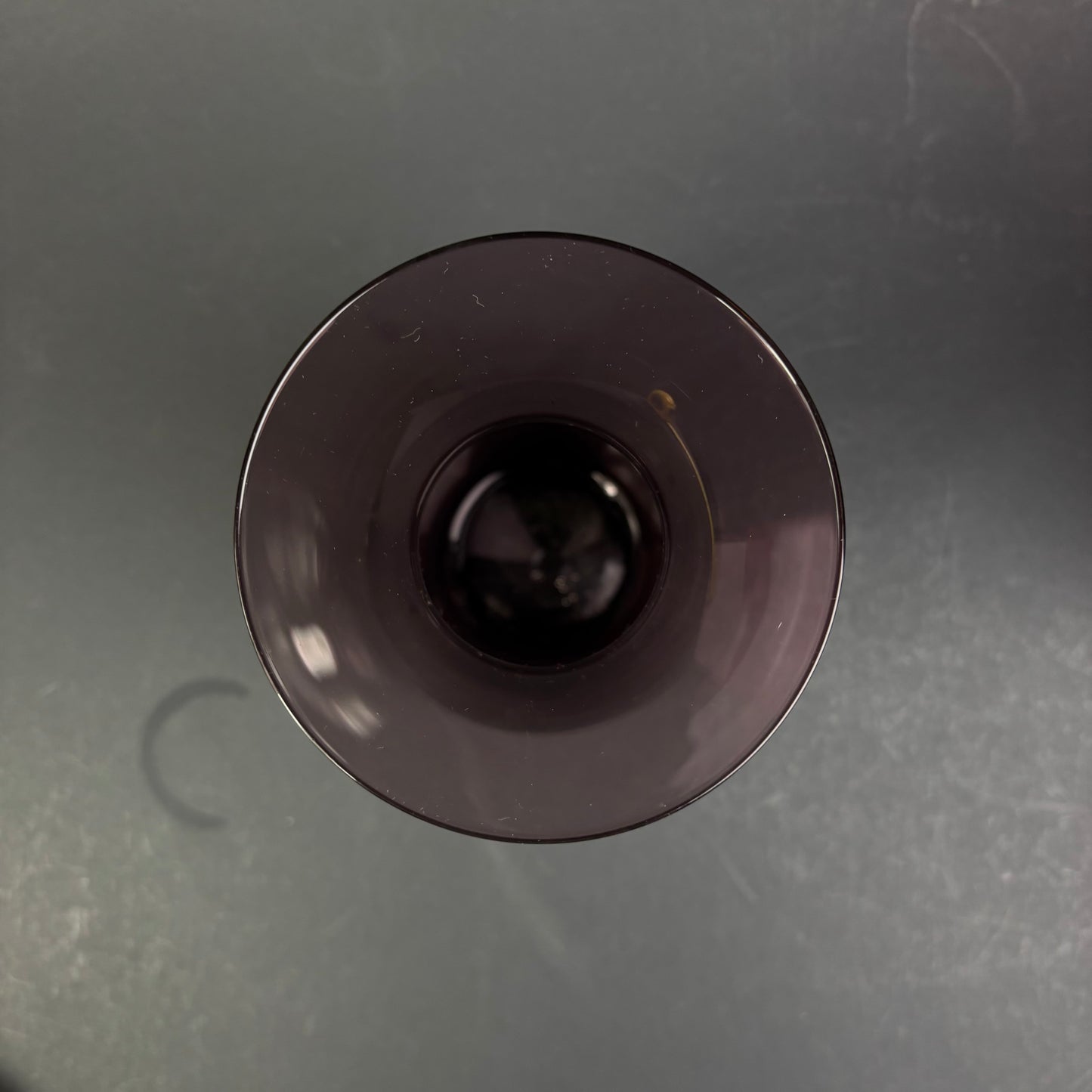 Vintage Amethyst Glass Vase – Elegant Hourglass Form c.1960s–1970s