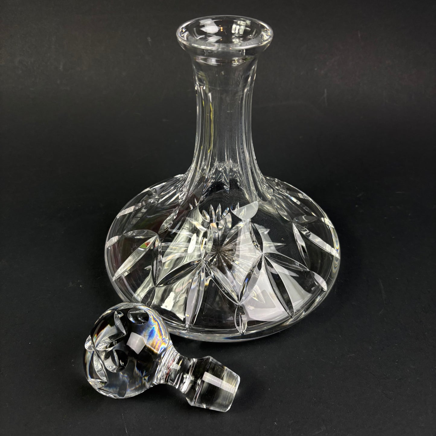 Atlantis Portuguese Cut Crystal Decanter with Stopper