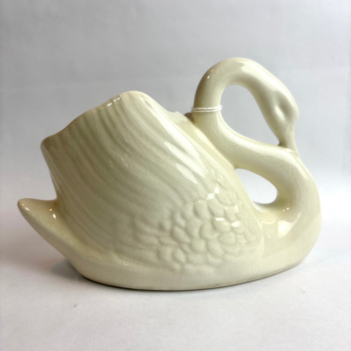 Wembley Ware Swan Vase – White