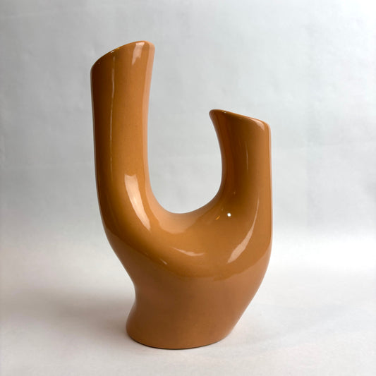 Wembley Ware Branch Vase – Solid Tan Glaze
