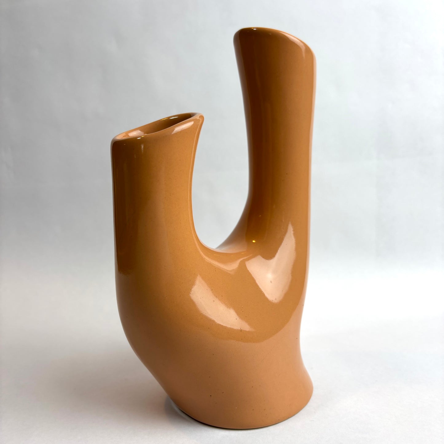 Wembley Ware Branch Vase – Solid Tan Glaze