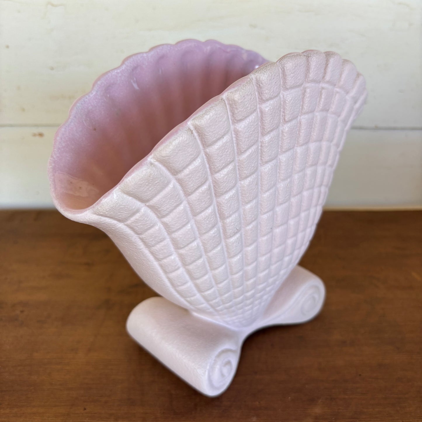 Raynham Pottery Fan-Shaped Vase – Pink