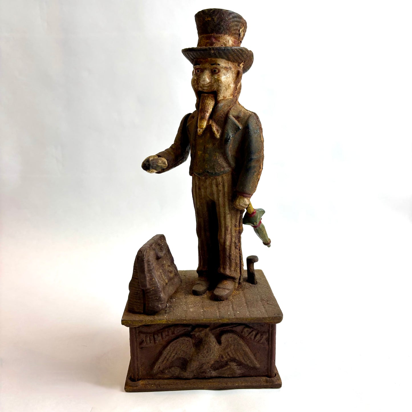 Antique Cast Iron Mechanical Bank – “Uncle Sam” (c. 1886, Shepard Hardware Co.)