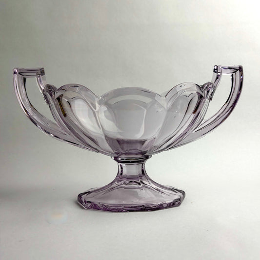 Extra-Large Amethyst Glass Vase by Crown Crystal Glass Australia