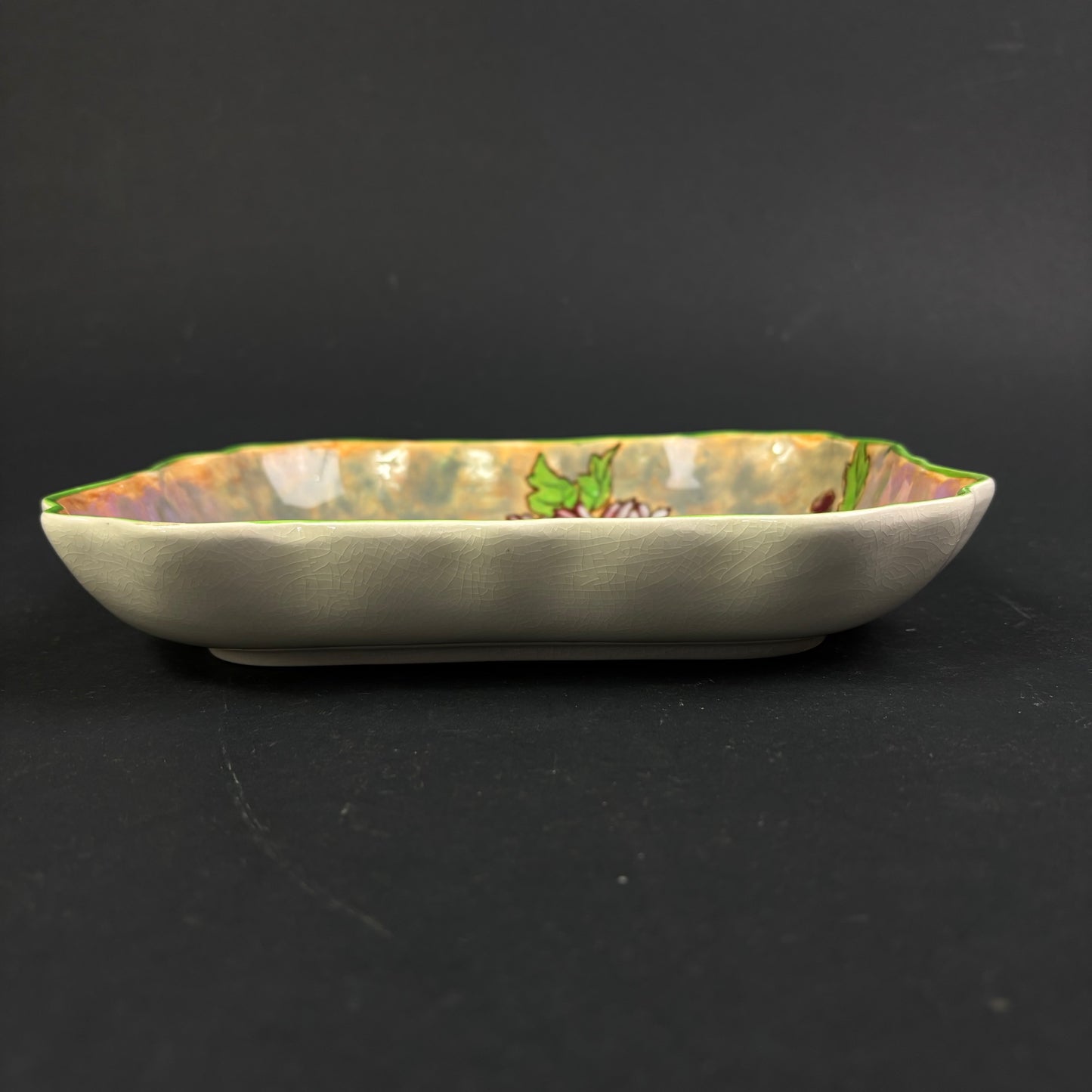 Royal Doulton "Chrysanthemum" D6399 Art Deco Serving Plate – Hand Decorated Floral Platter
