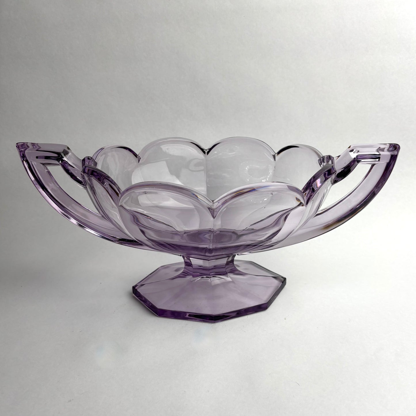 Large Amethyst Glass Vase by Crown Crystal Glass Australia