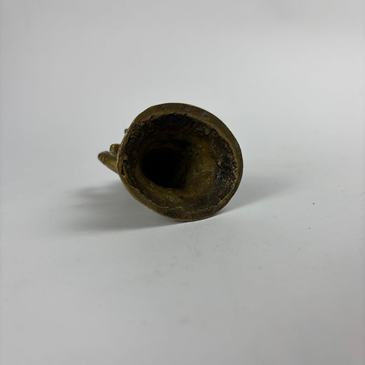 Small brass Ganesha figurine view 4