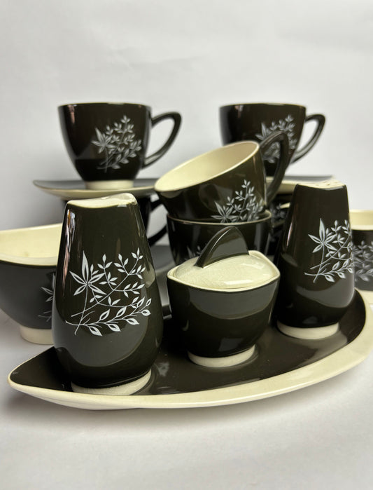 Australian Design Carlton Ware Hand-painted 'Boomerang' Tea Set