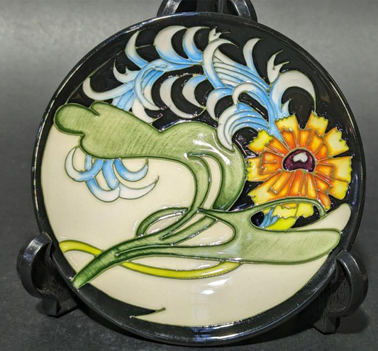 Moorcroft Pottery "Lily Plume" Coaster Dish Emma Bossons