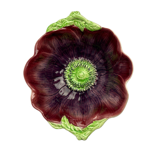 Anemone Majolica Bowl by Shorter & Son