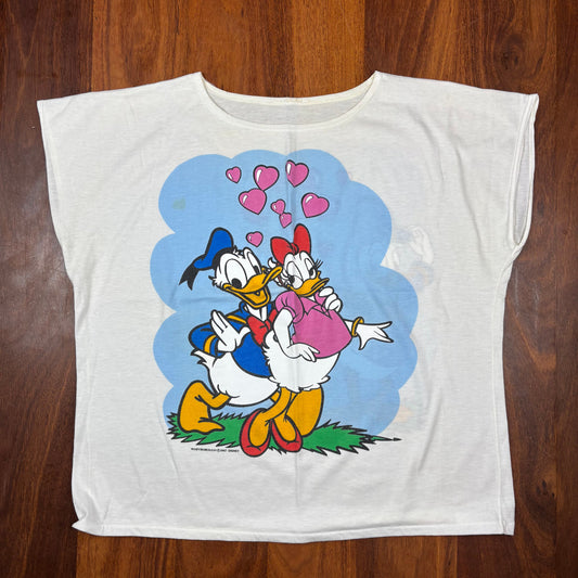 Vintage Disney Hong Kong Mickey & Minnie Rickshaw T-Shirt front