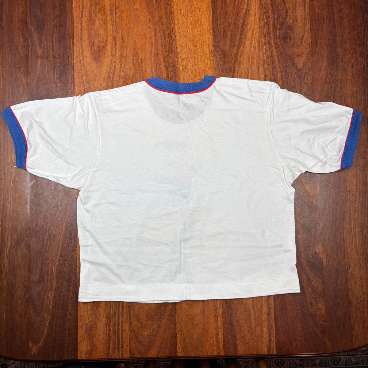 Vintage Walt Disney World Donald Duck Ringer T-Shirt back