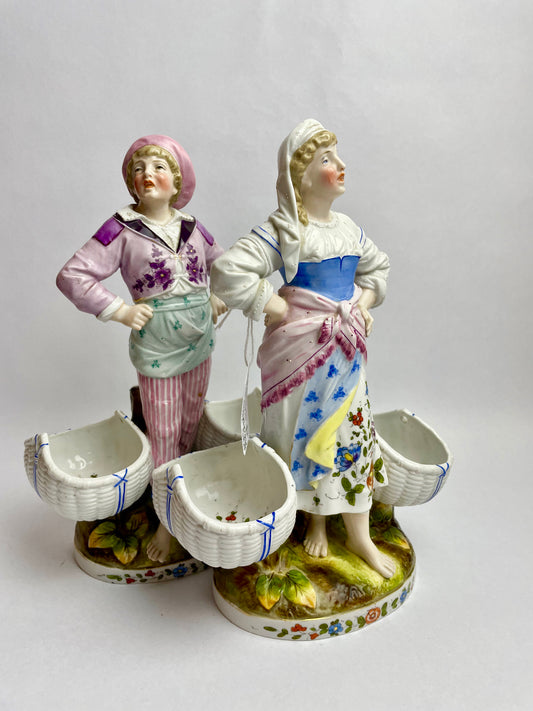 Pair of French Porcelain Figurines (Victorian)
