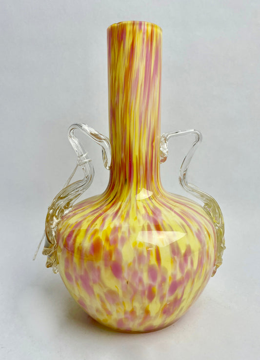 Victorian Glass Vase with handles