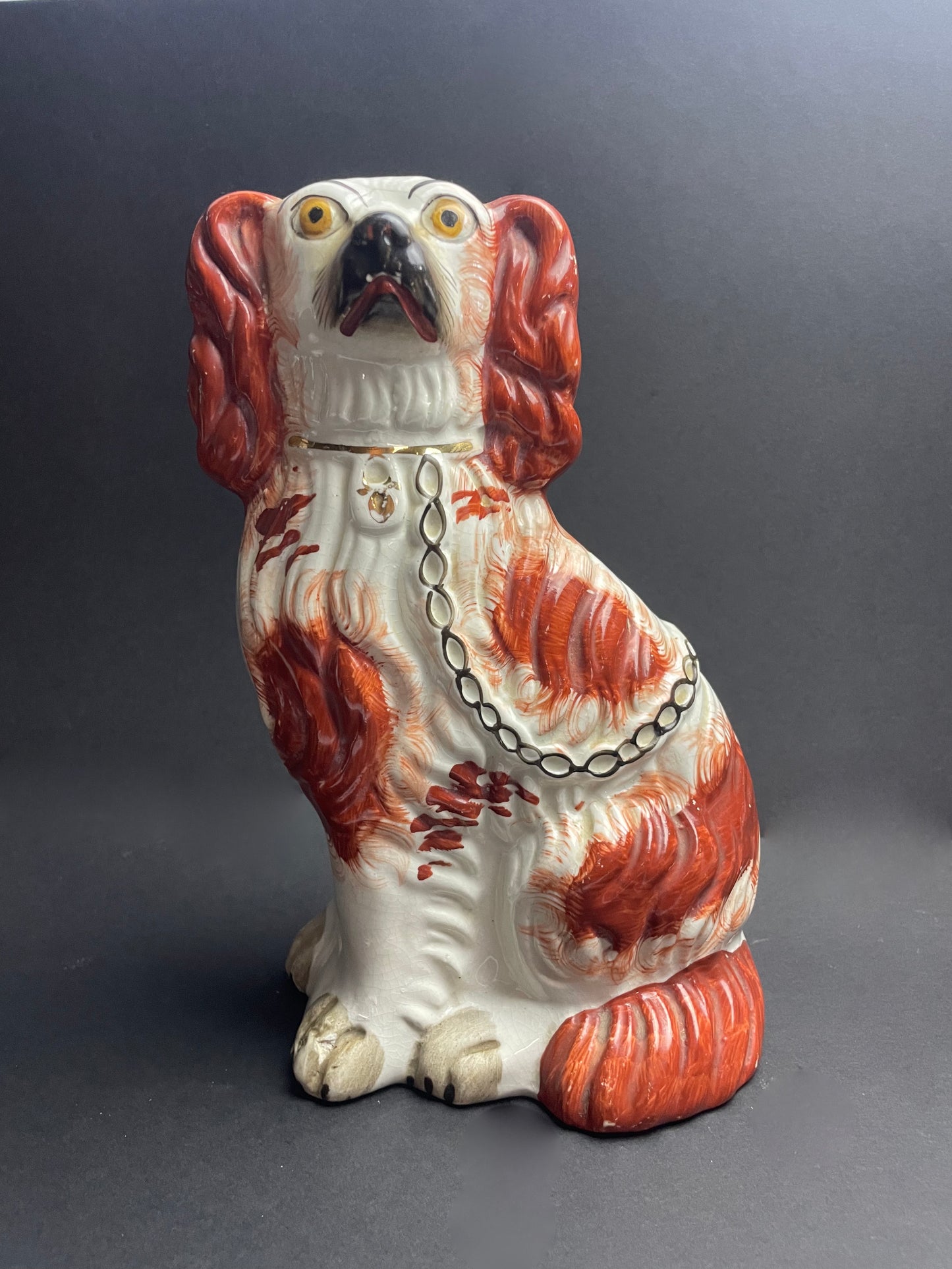 Pair of Victorian Staffordshire Dogs