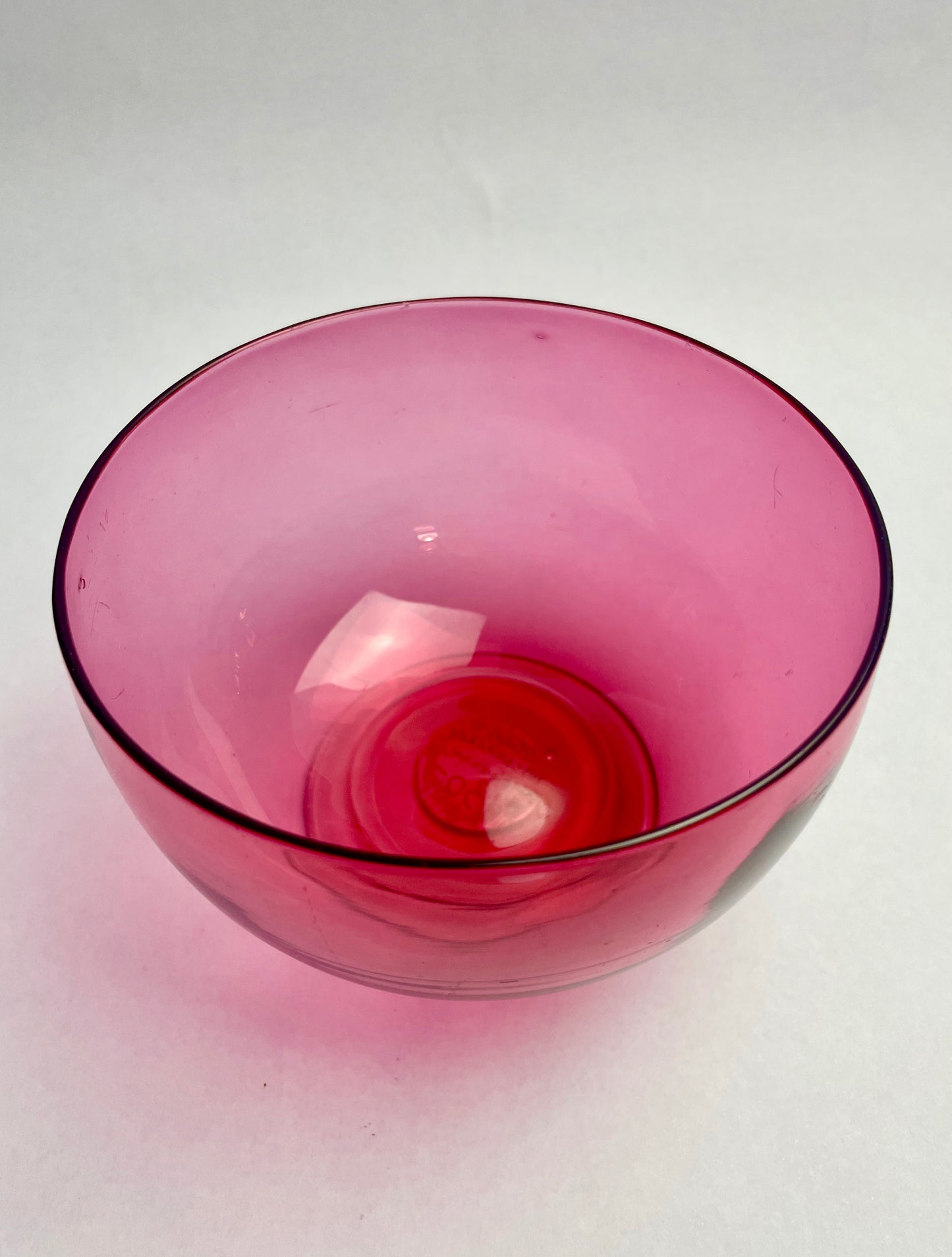 Victorian Cranberry Glass Bowl