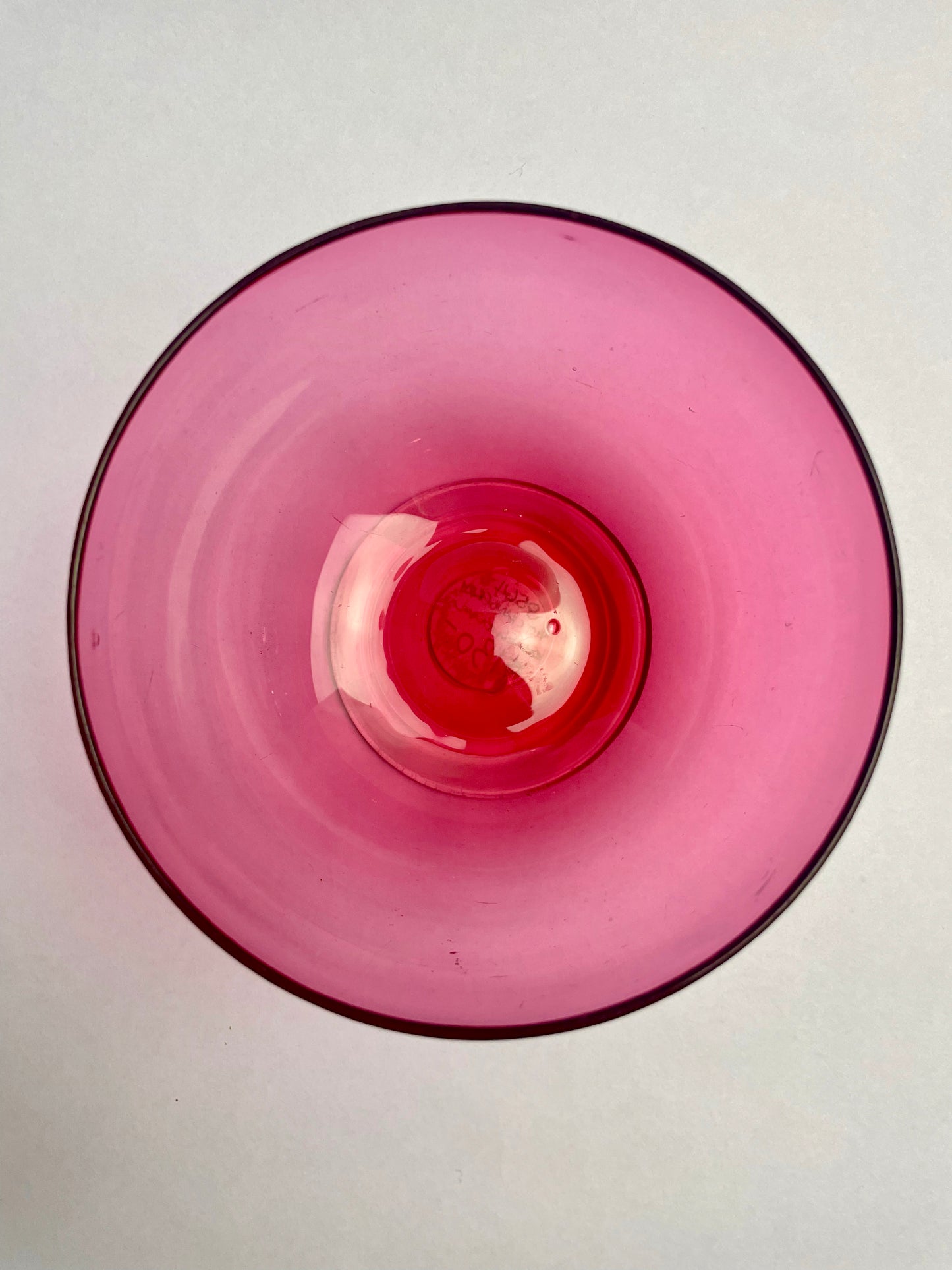 Victorian Cranberry Glass Bowl