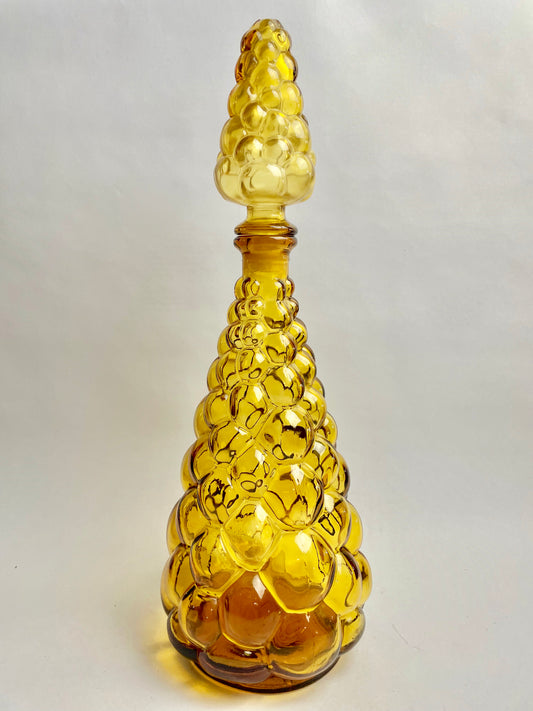 Retro Italian Amber Genie bottle