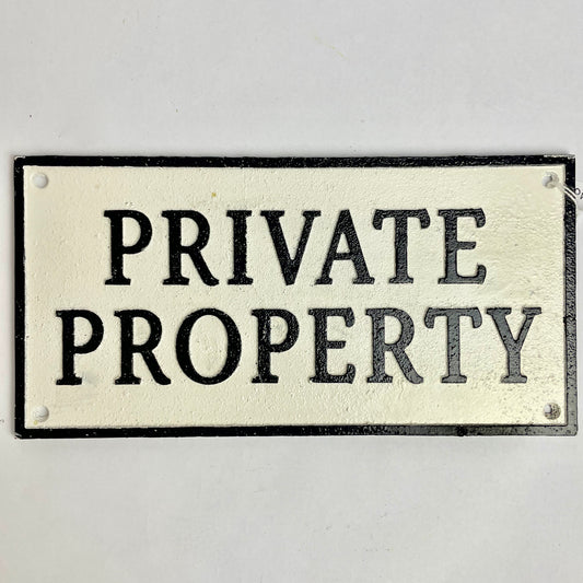 Private Property Sign 28cm