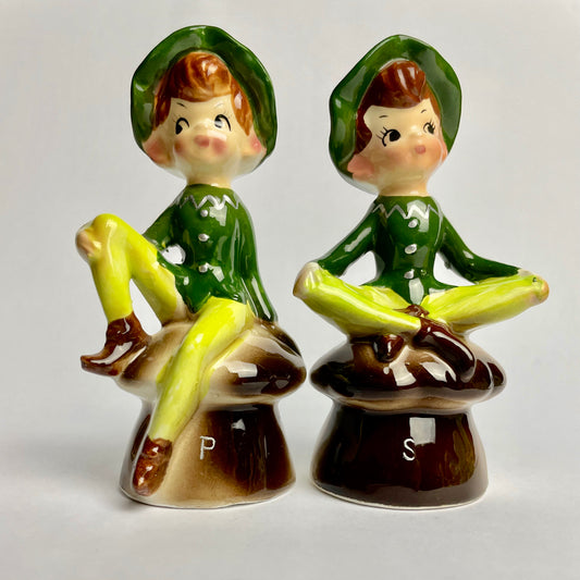 Vintage Enesco Elf Salt & Pepper Shakers