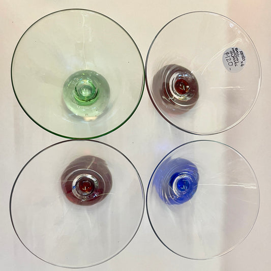 Retro Ball Martini Glass Set of Four