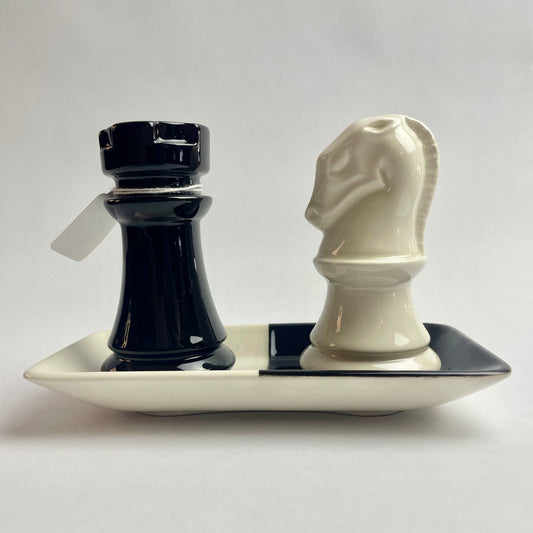 Carlton Ware Chess Salt & Pepper Shakers