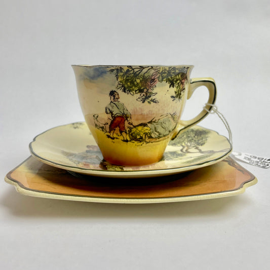 Rare Royal Doulton Seriesware Trio- The Gleaners