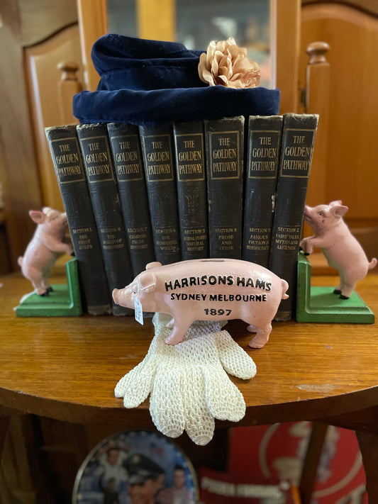 Cast Iron Pig bookends