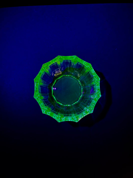 Uranium Glass Salt Dish