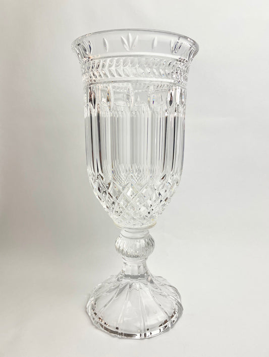 Large 24% Lead Crystal Vase by Shannon Crystal Designs of Ireland