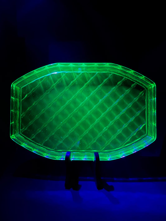 Uranium Glass Platter