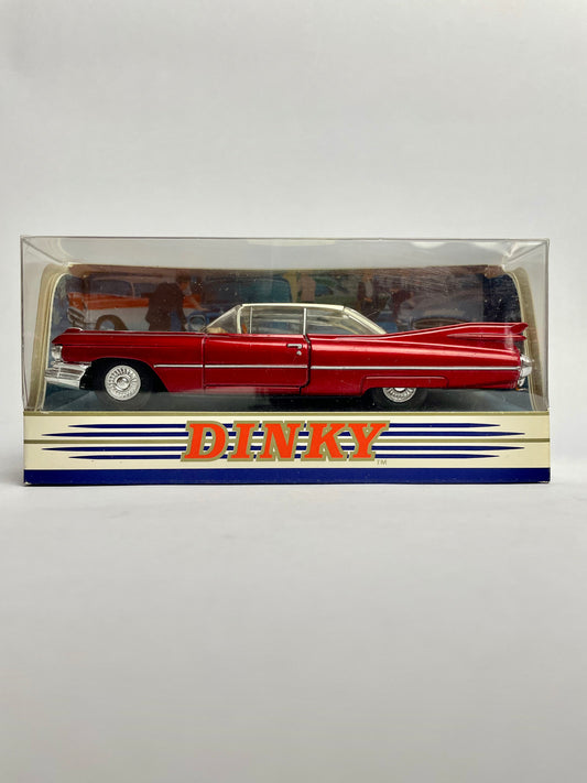Dinky by Matchbox DY-7 1959 Cadillac Coupe de Ville Deep Metallic Red, White