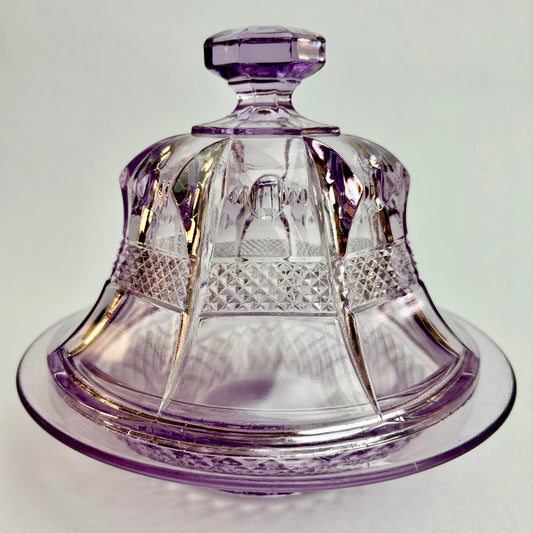 Antique Lidded Amethyst Glass Plate, c1914 611554