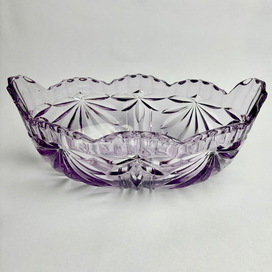 Large Vintage Amethyst Glass Bowl