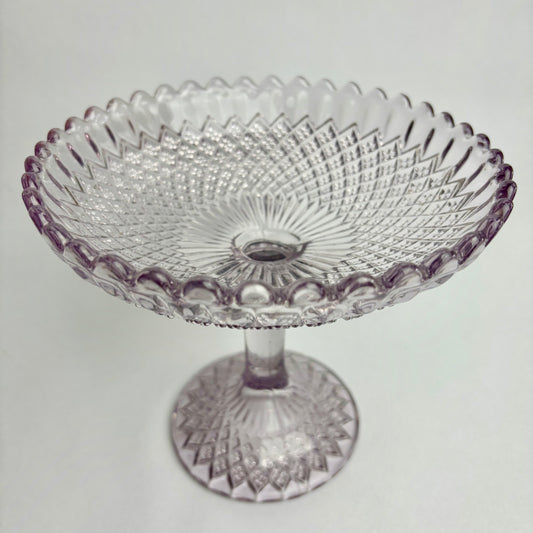 Amethyst Glass Compote