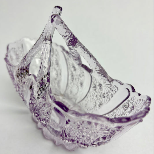 Amethyst Glass Basket